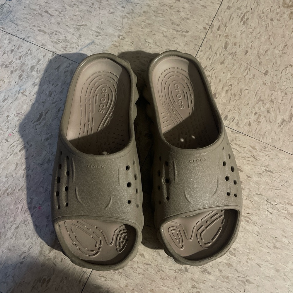 Crocs Classic Tan Slides